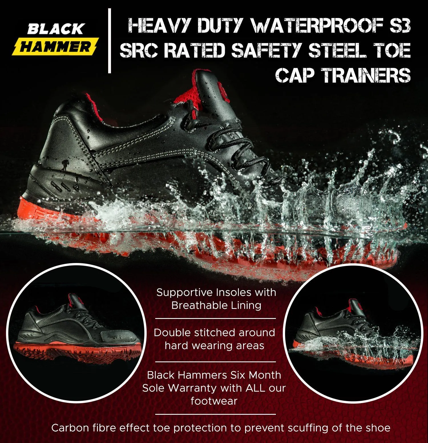 7007 Mens Extra Grip Safety Trainers