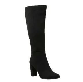 A New Day Black Knee High Boots Suede