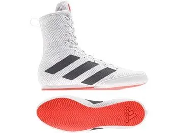 Adidas Box Hog 3 Boxing Boots - White/Black/Red