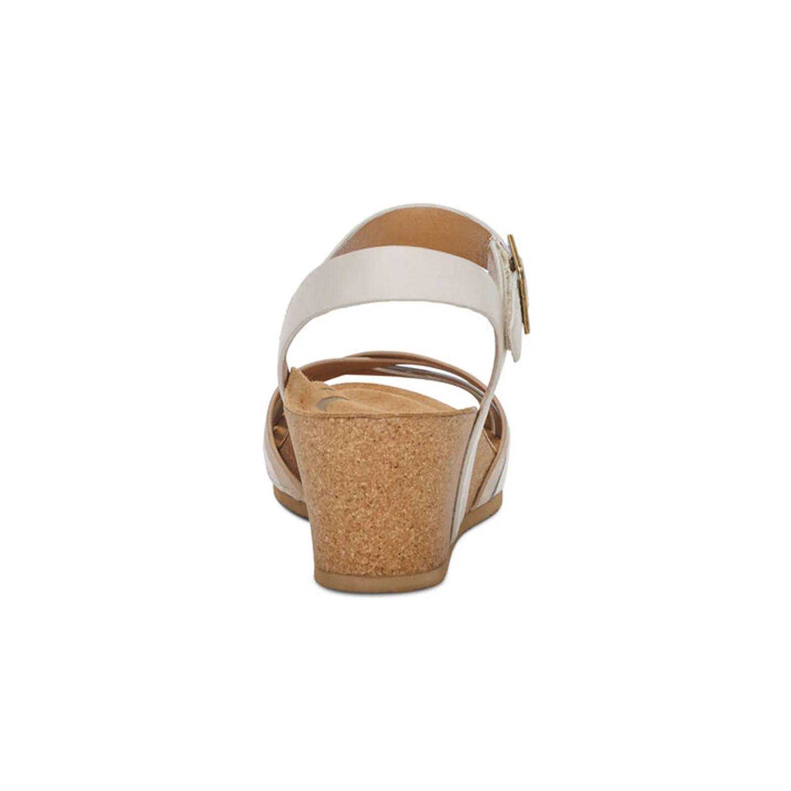 Aetrex Noelle Wedge Sandal (Women) - Ivory