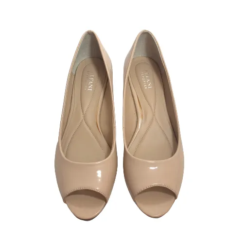 Alfani Nude Peep-toe Wedges | Brand New |