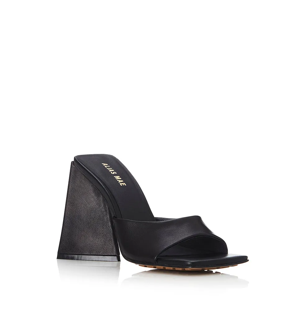 ALIAS MAE Womens Rini Heels - Black Leather