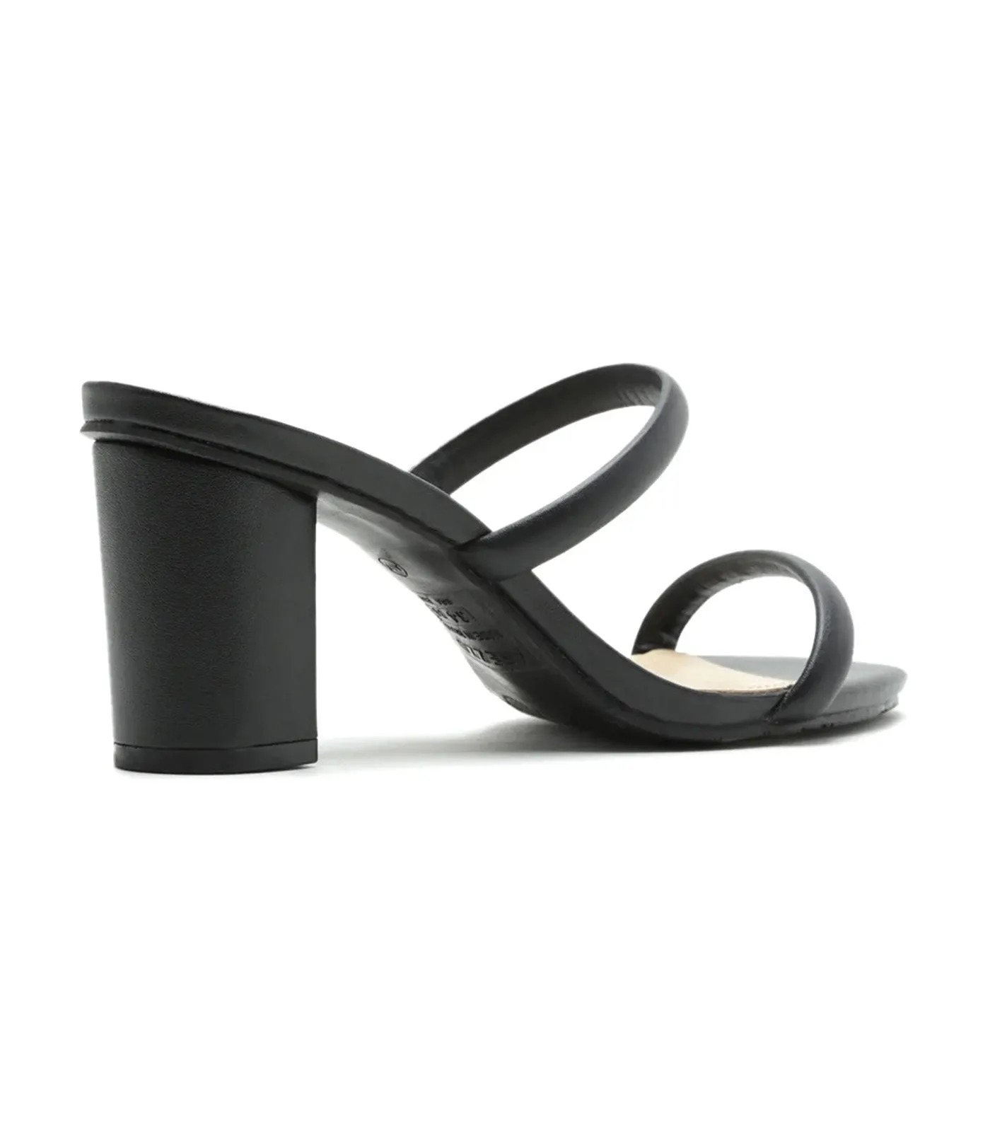 Allison Mid Block Sandal Black