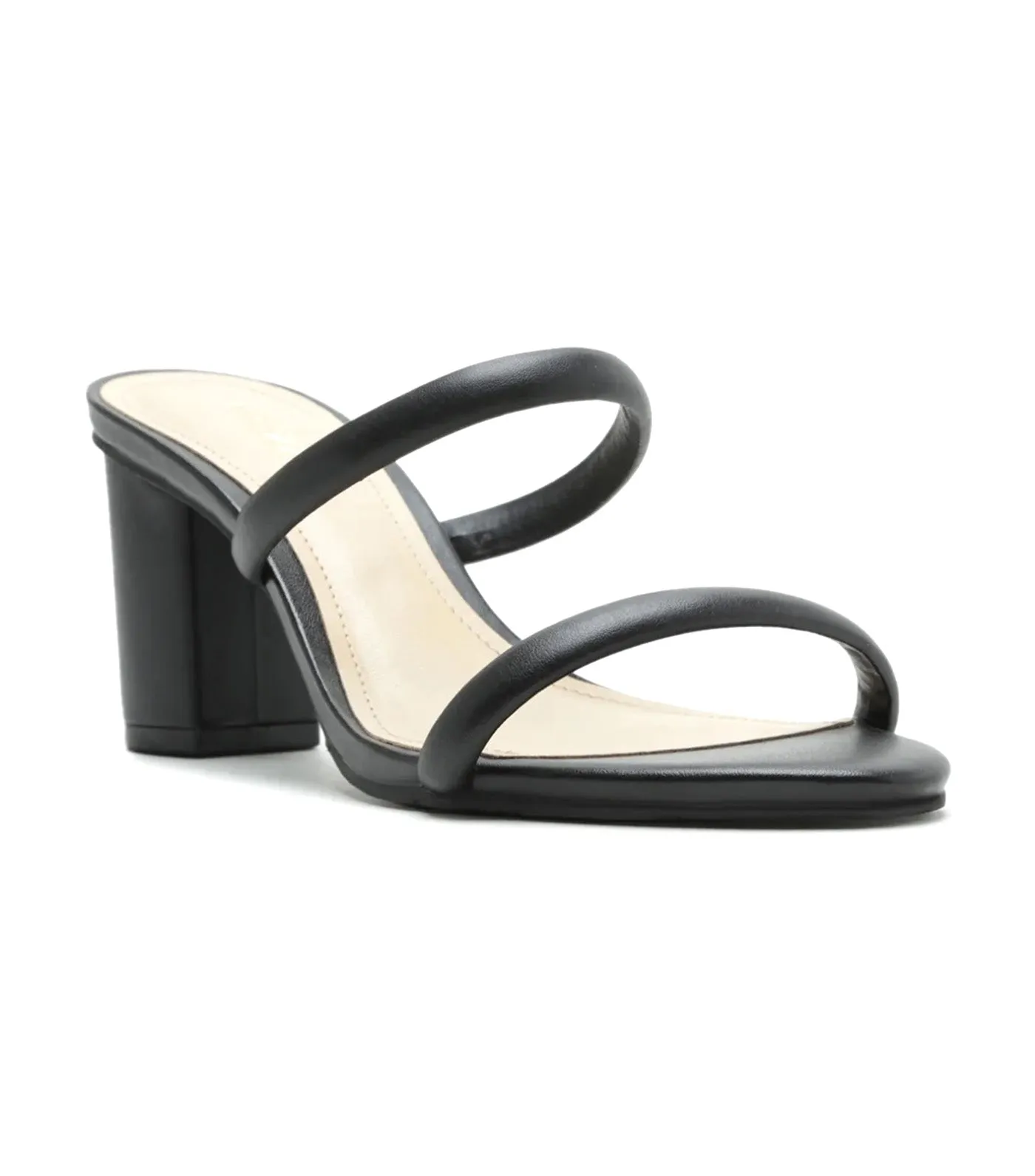 Allison Mid Block Sandal Black