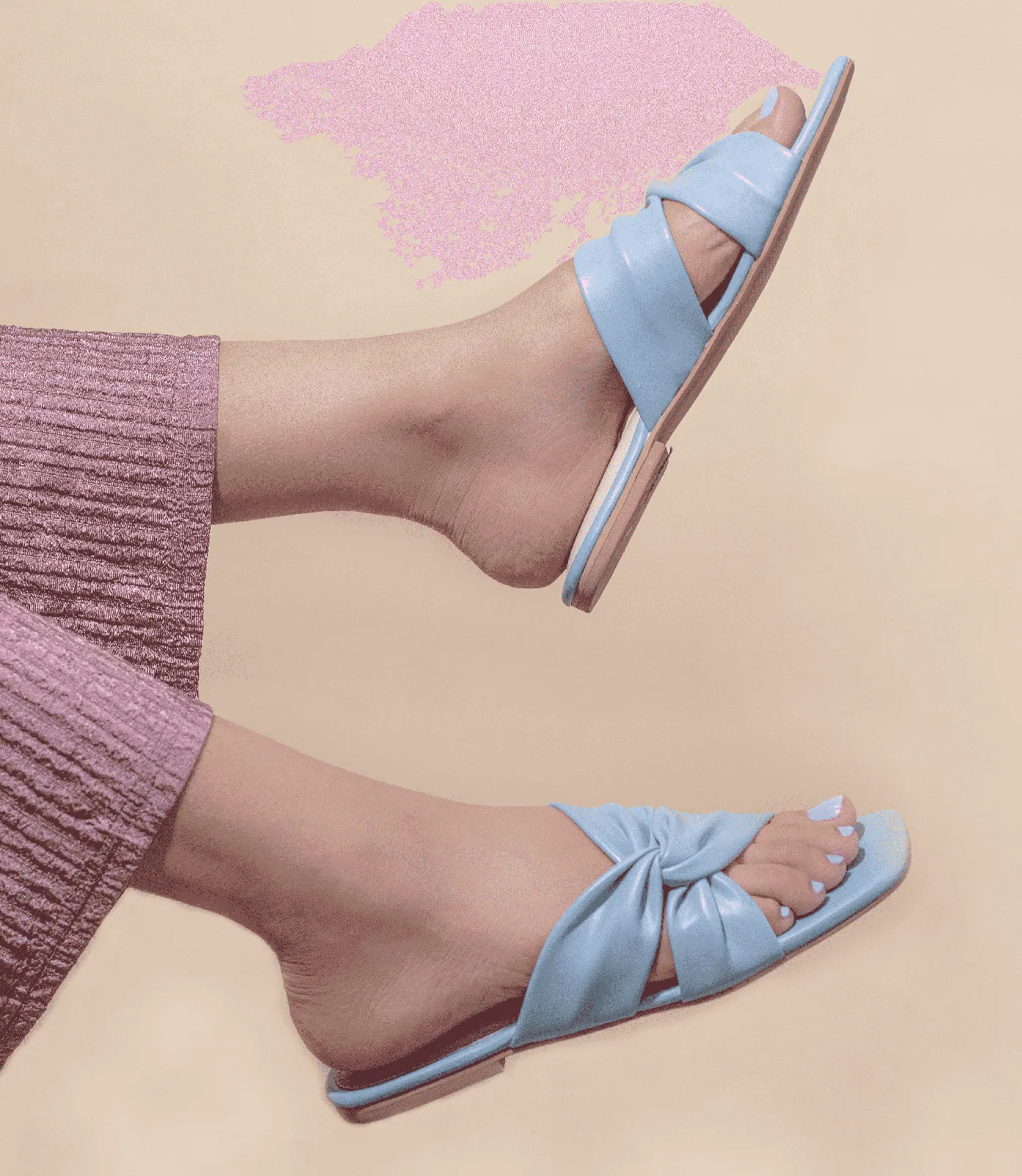 Arctic Blue Crossover Flats