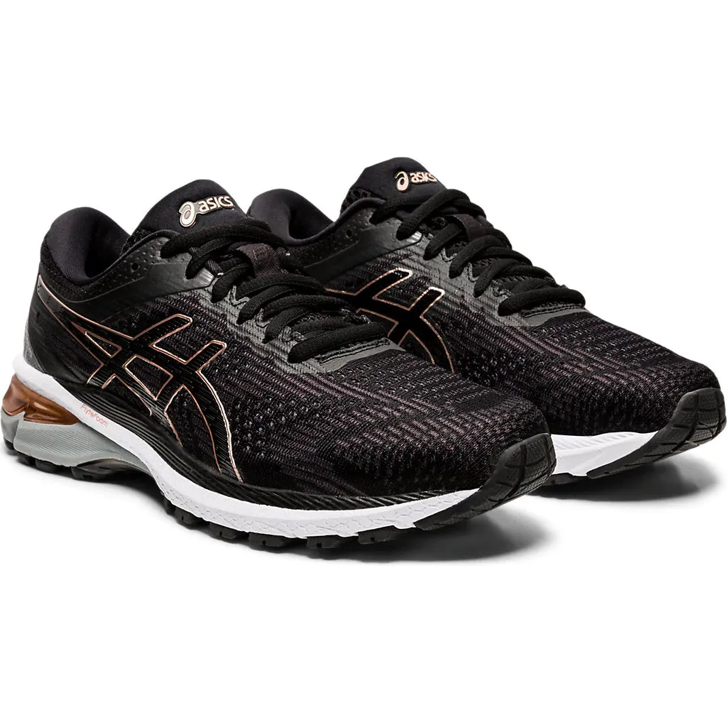 Asics GT 2000 8 Black Rose Gold Womens Running Shoes