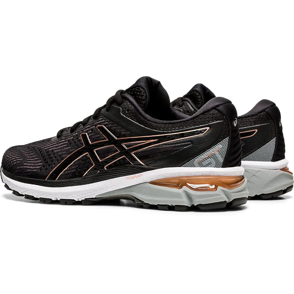 Asics GT 2000 8 Black Rose Gold Womens Running Shoes