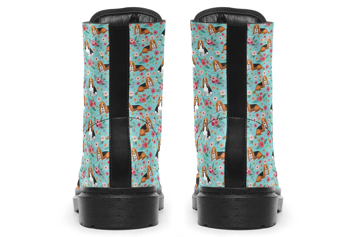 Basset Hound Flower Boots