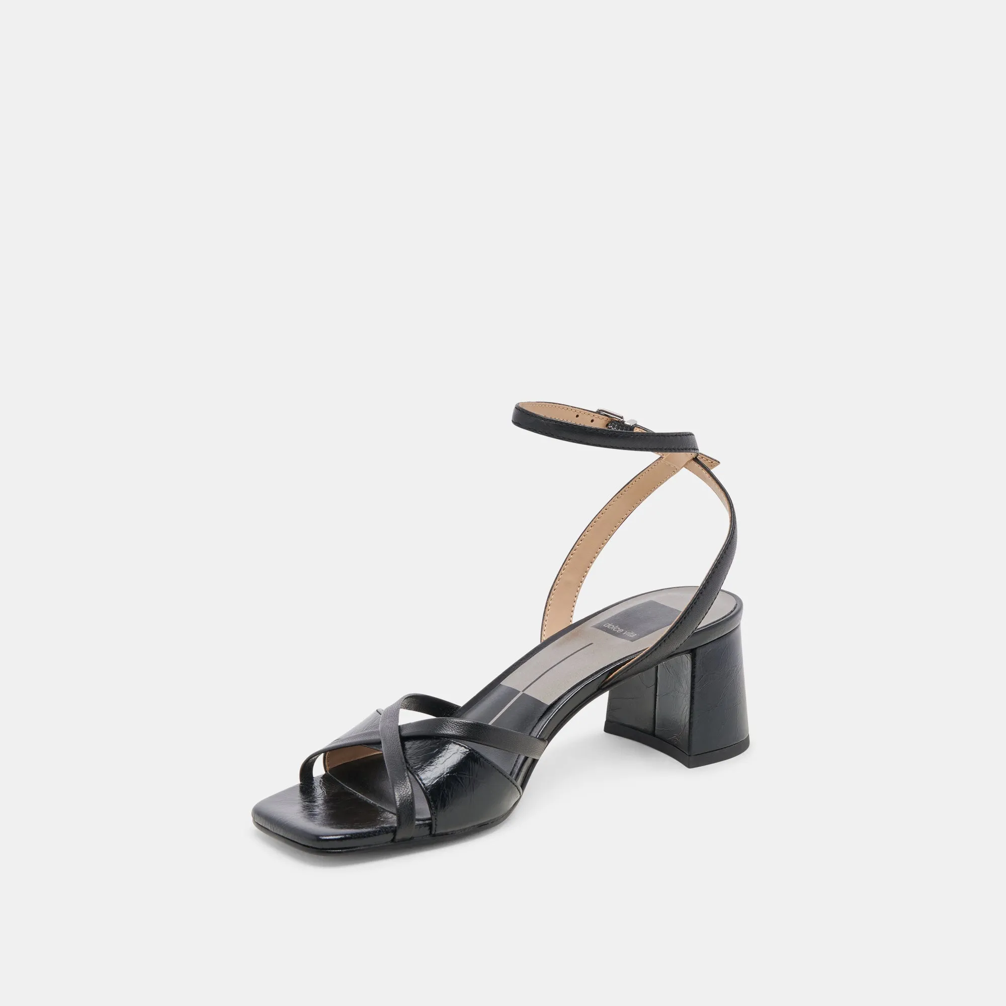 BLAKLY HEELS MIDNIGHT CRINKLE PATENT