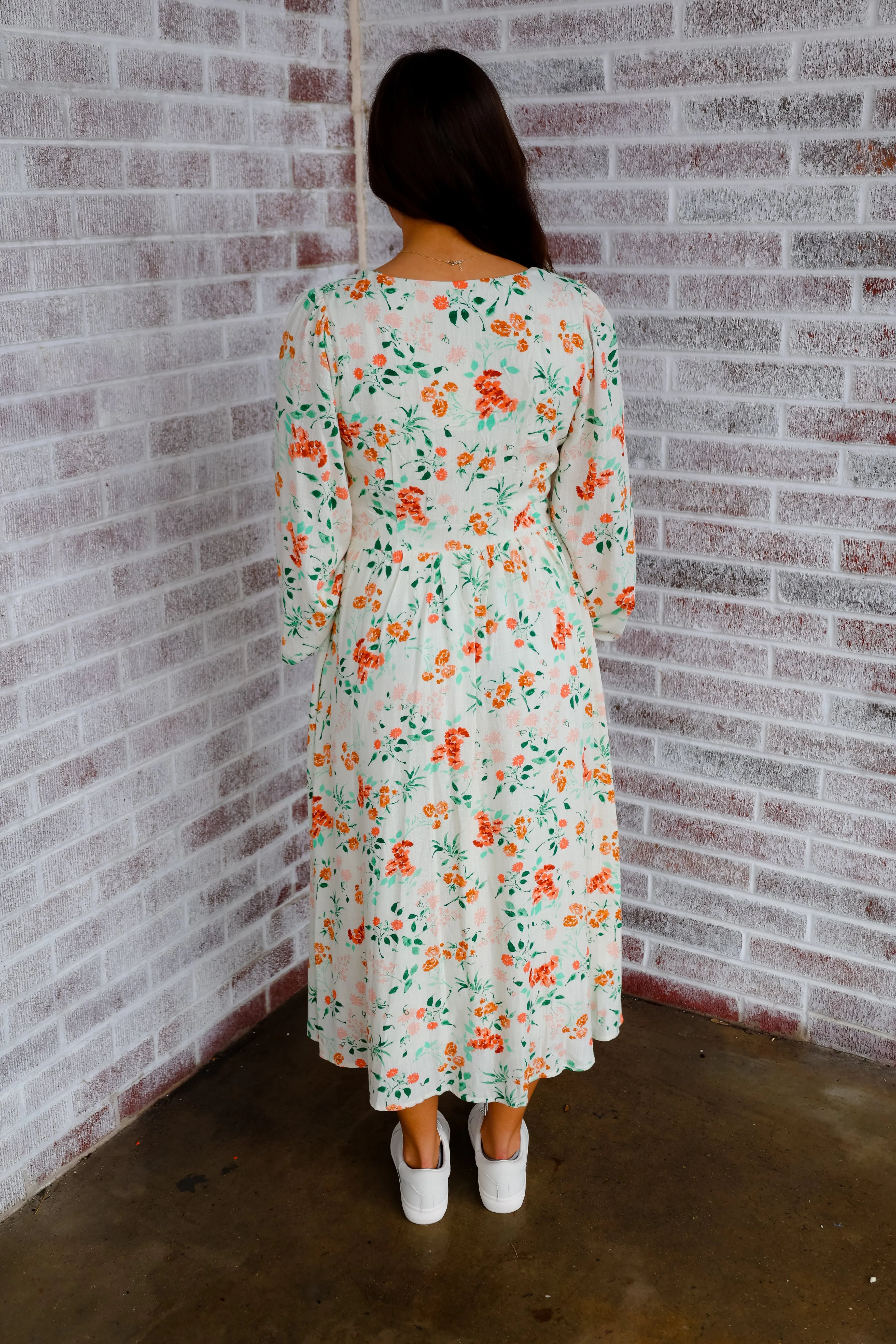 Bloom Brigade Button Down Midi Dress