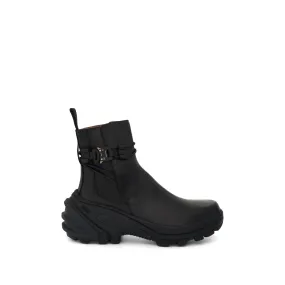 Buckle Chelsea Boot in Black