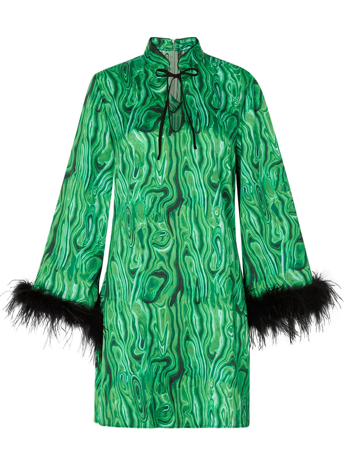 Carlotta Malachite Print Mini Dress