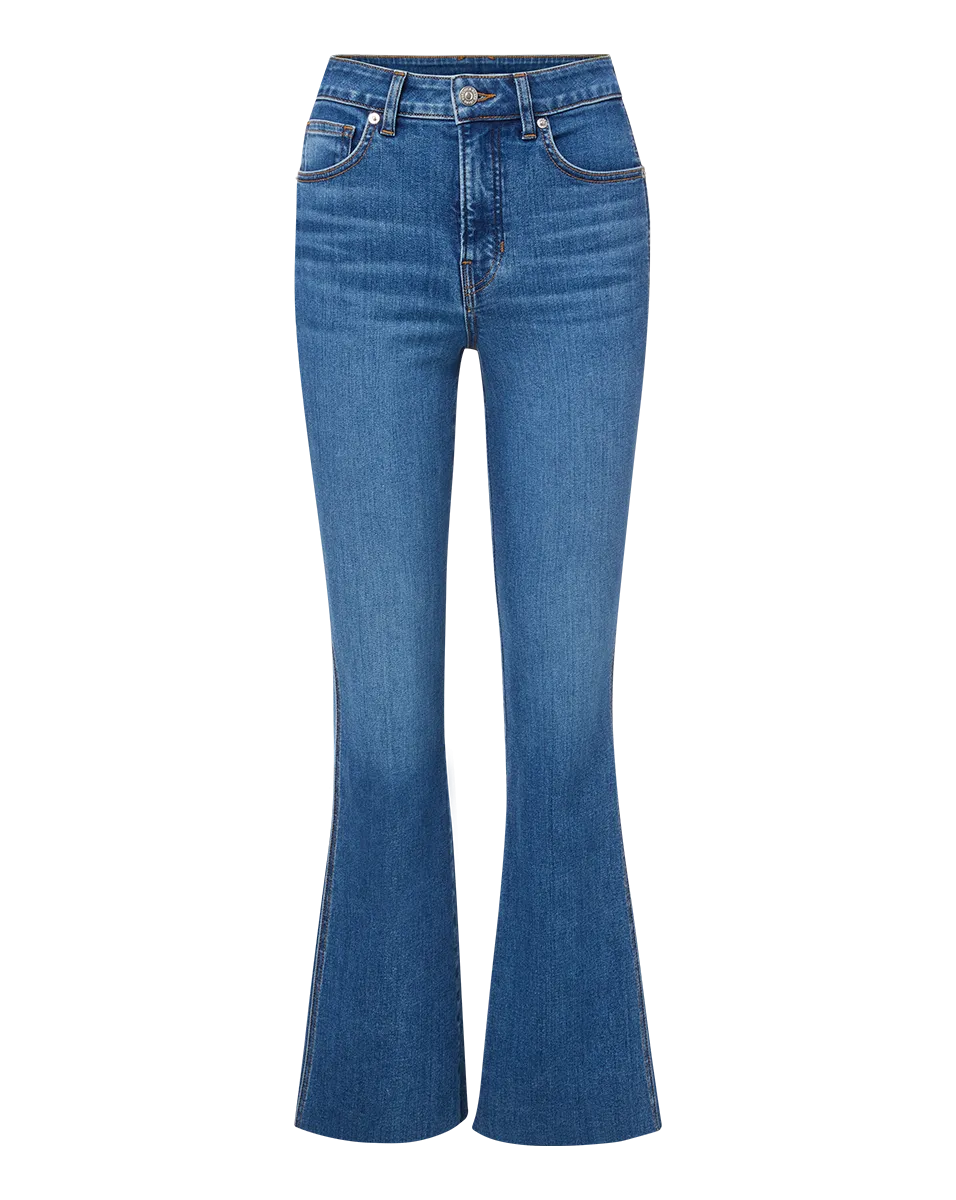 Carson Raw Hem Kick-Flare Jean