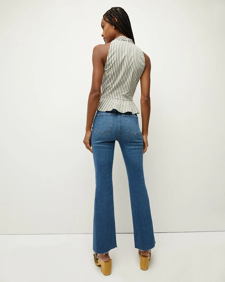 Carson Raw Hem Kick-Flare Jean