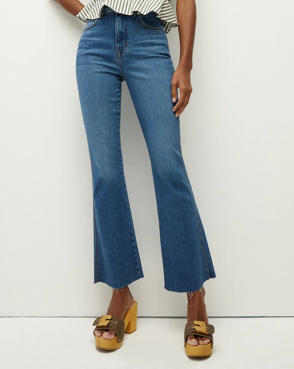 Carson Raw Hem Kick-Flare Jean