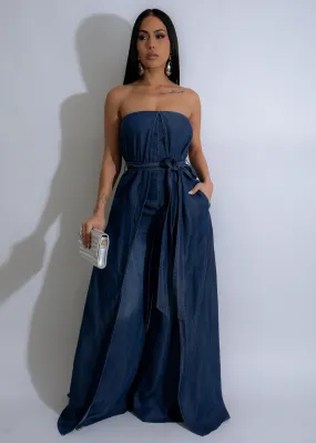 Cerulean Rift Jumpsuit Denim