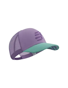 Compressport Unisex's Trucker Cap - Lupine/Royal Lilac/Eggshell Blue