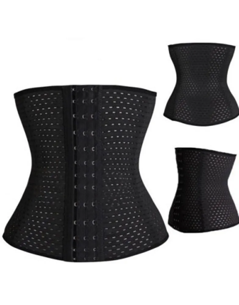 Core Trainer Everyday Breathable Non Latex Waist Trainer - Black