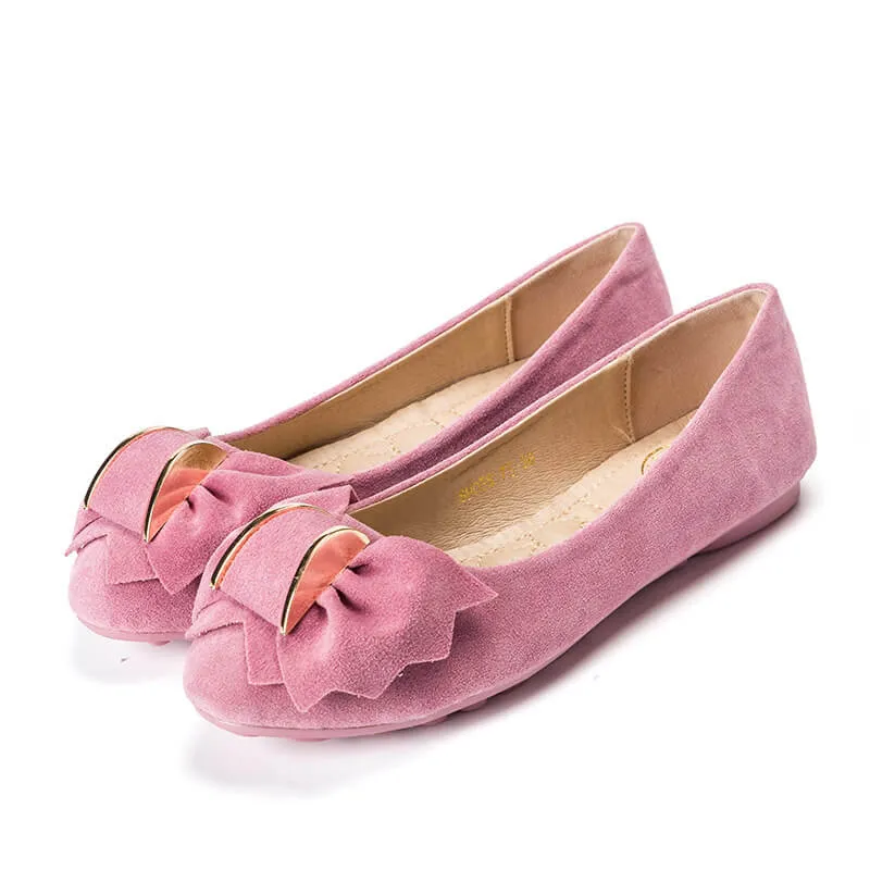 Creative Bowknot Suede Comfortable Flat Shoes Sneaker