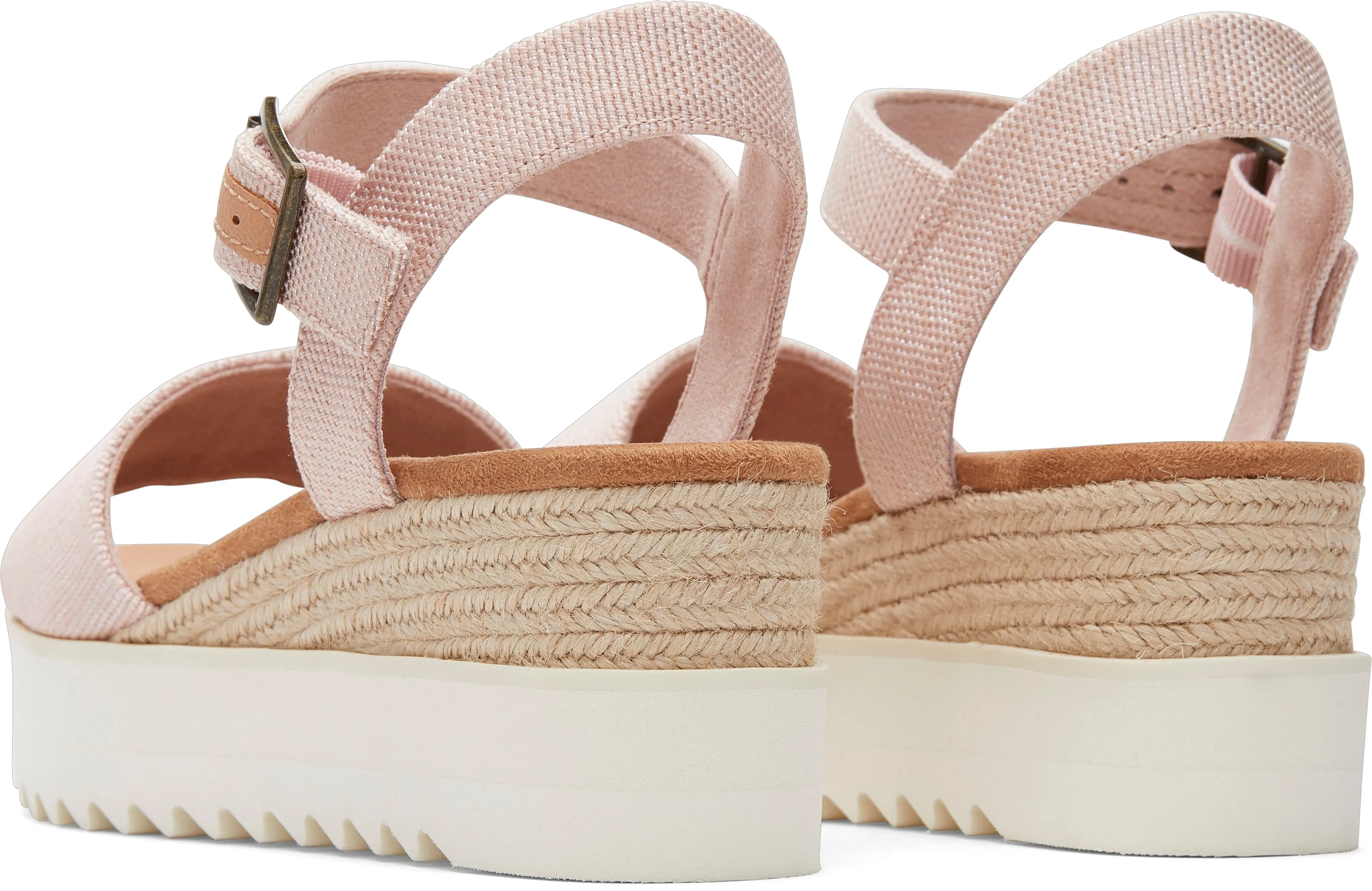 Diana Wedge Sandal - Ballet Pink Canvas