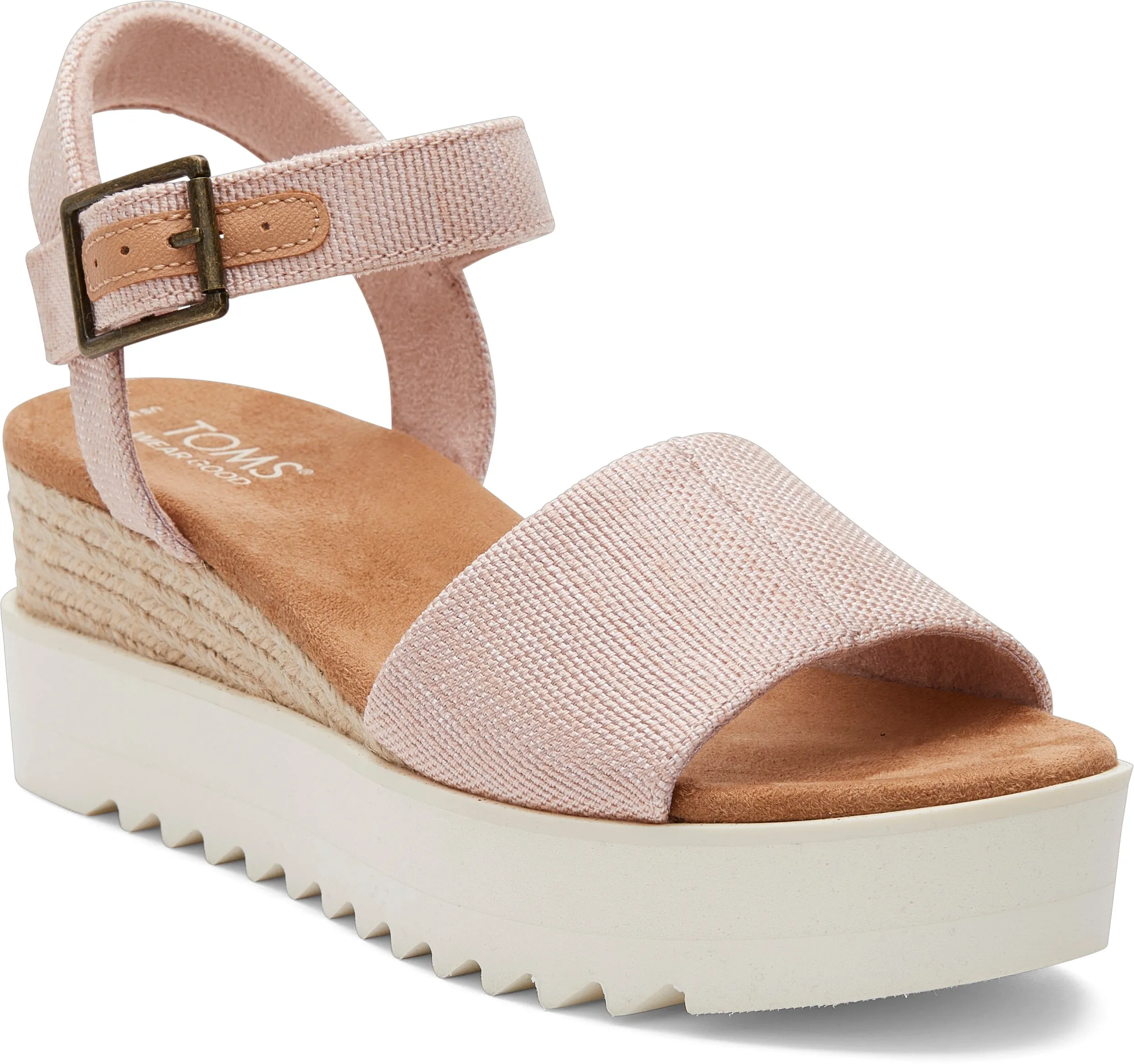 Diana Wedge Sandal - Ballet Pink Canvas