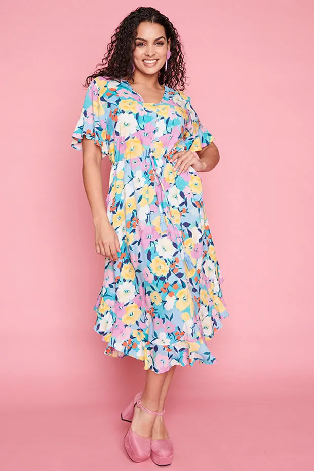 Dionne Chalky Floral Dress