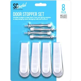 Door Stopper Set 8 Piece - Door Stoppers for Home and Office Use