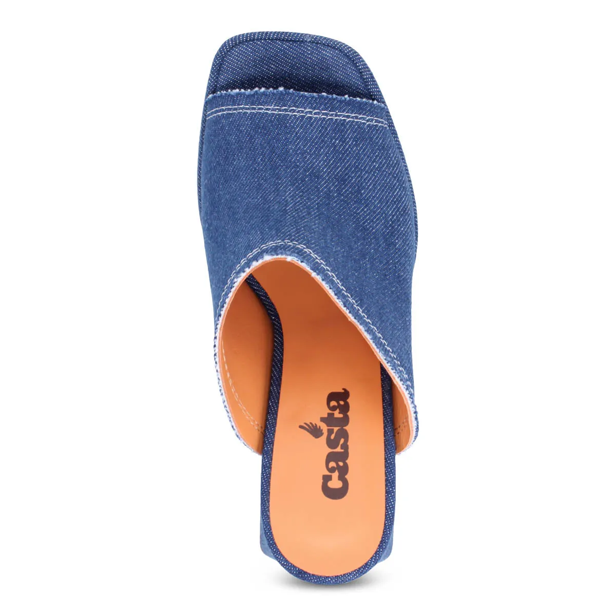 East Denim Heeled Slide