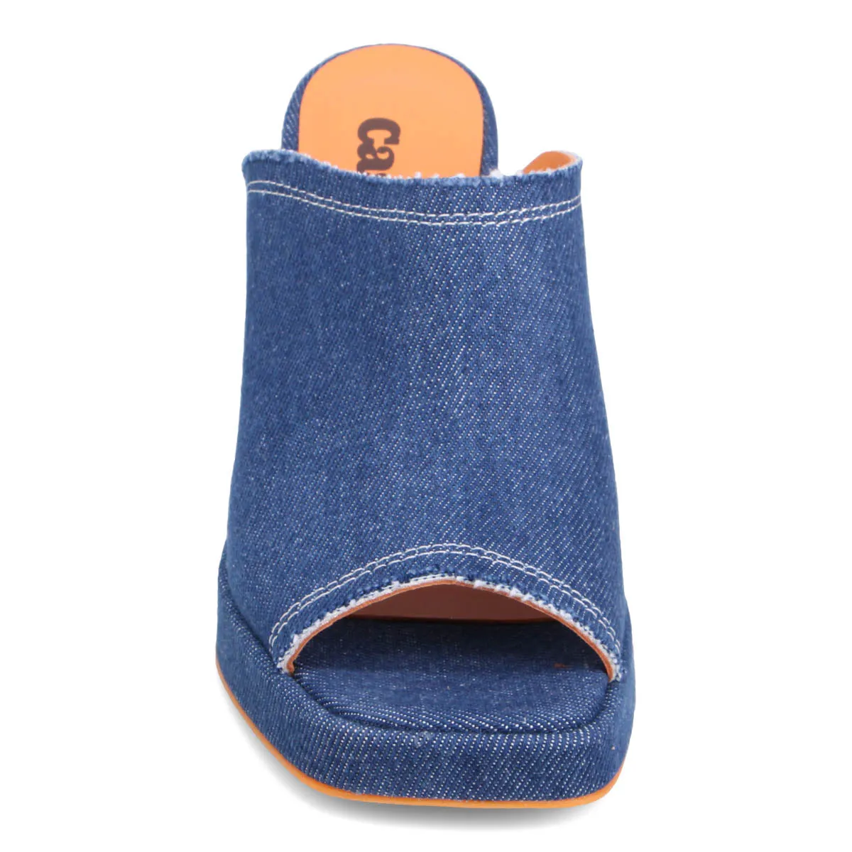 East Denim Heeled Slide