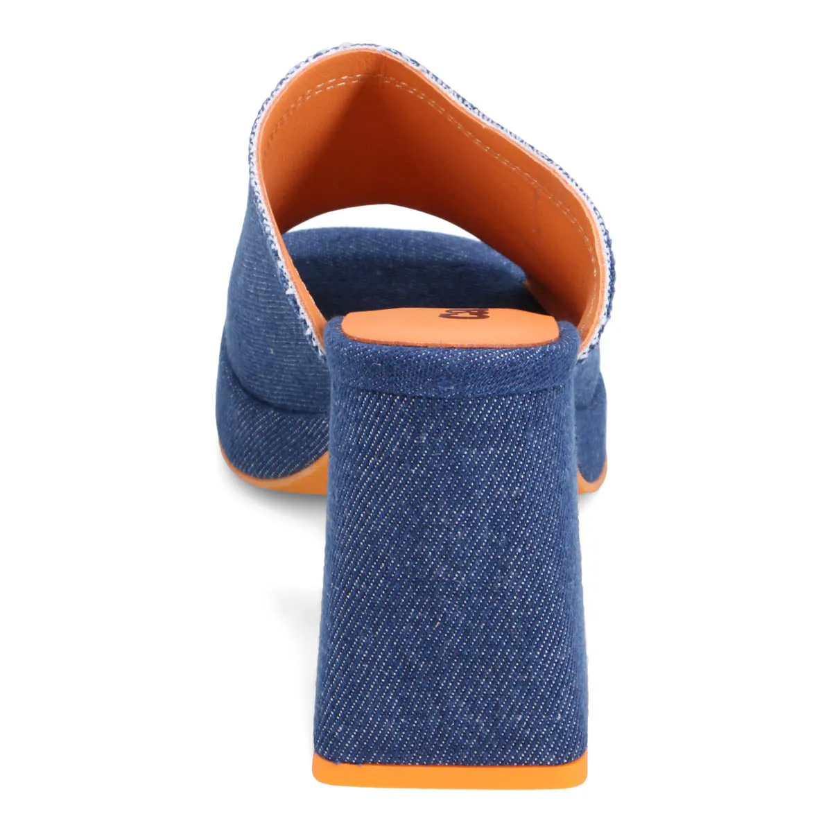 East Denim Heeled Slide