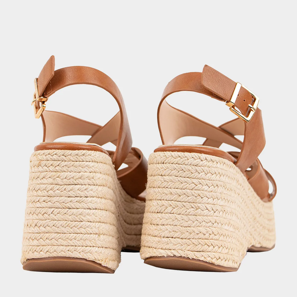 Elonor Strappy Wedge Plataforma Casual Para Mujer