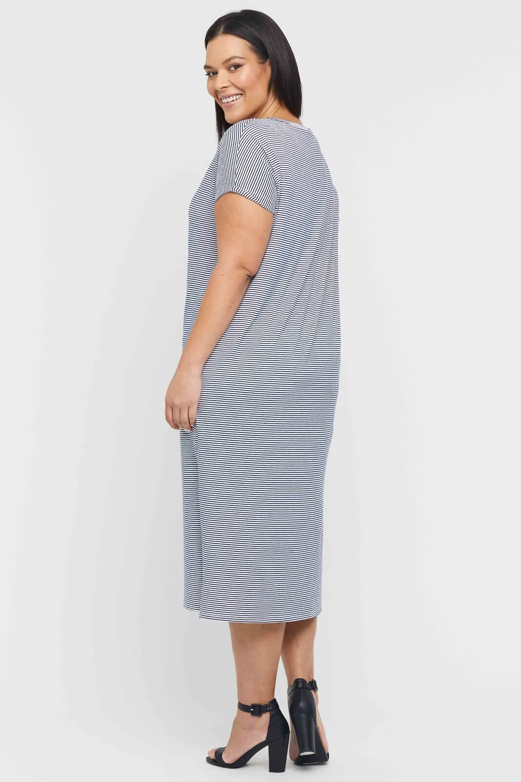 Elsie Dress - Thin Stripe