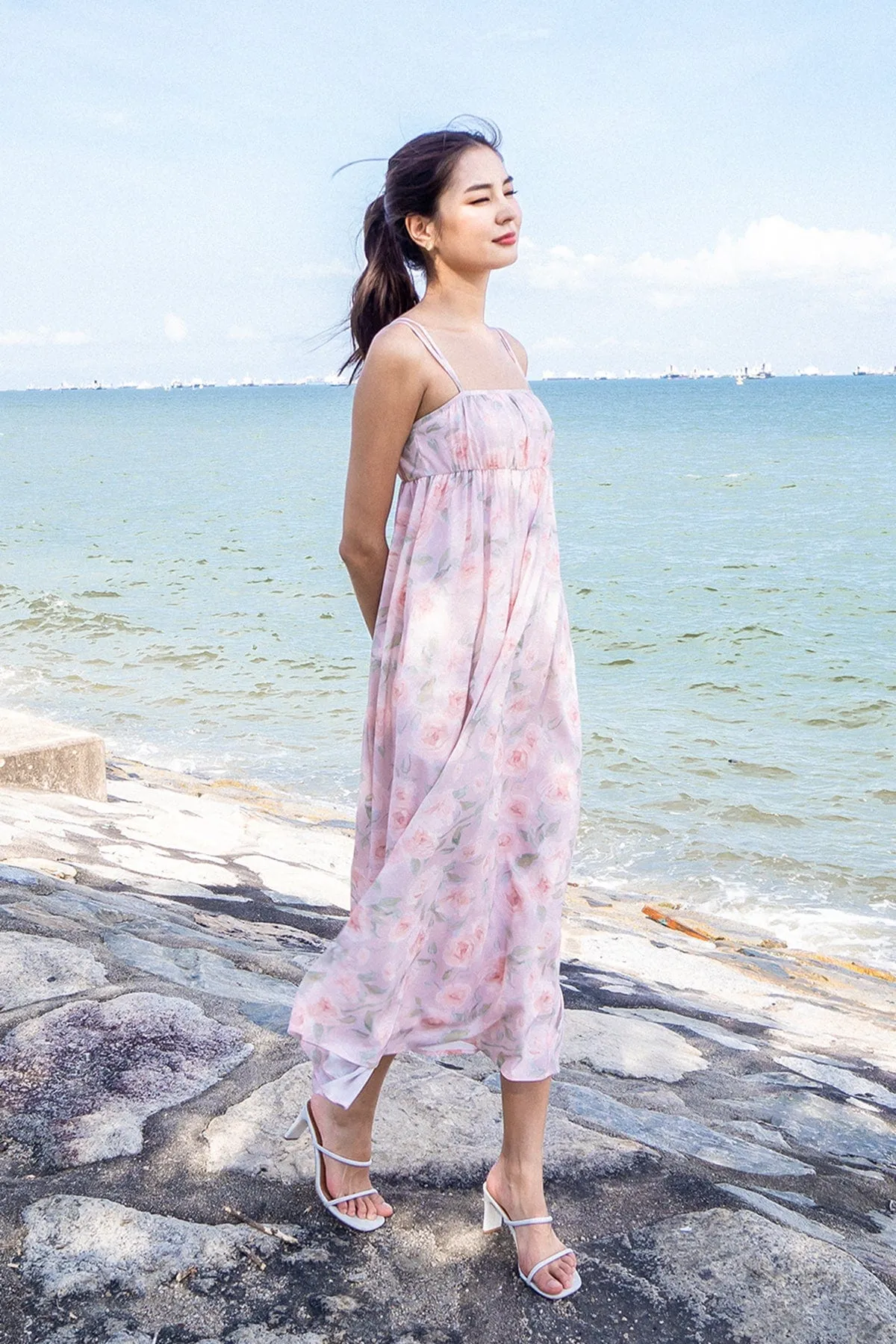 EVERLEIGH FLORAL MAXI IN PINK