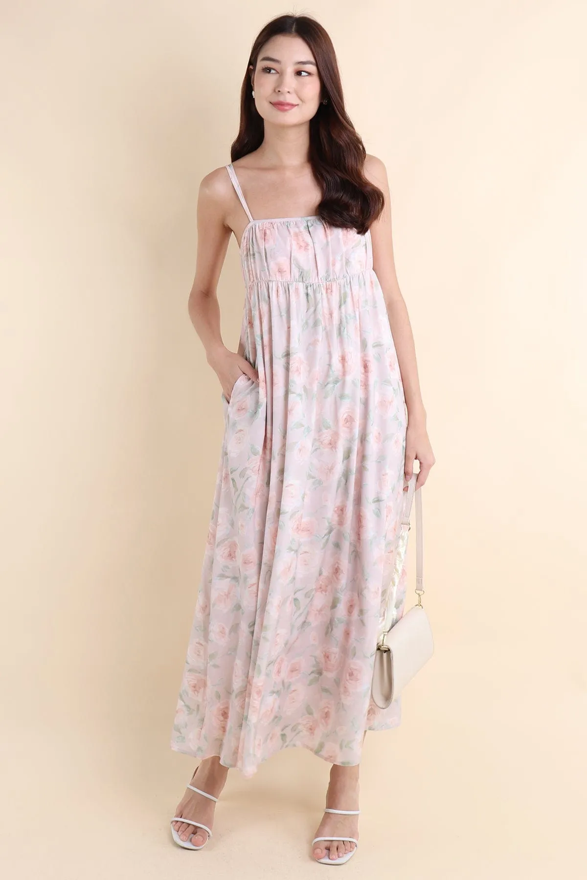 EVERLEIGH FLORAL MAXI IN PINK