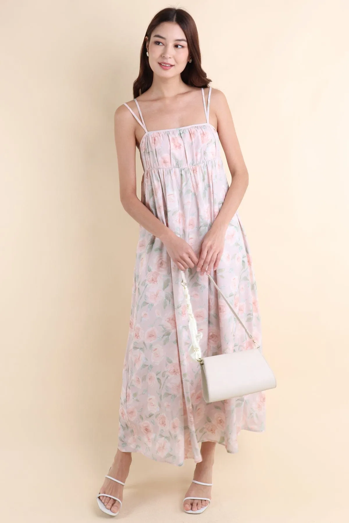 EVERLEIGH FLORAL MAXI IN PINK