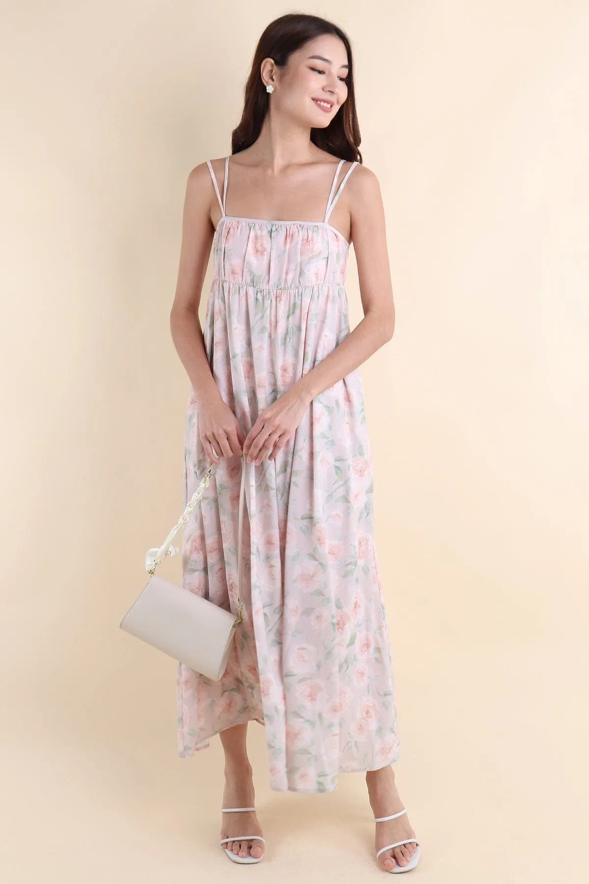 EVERLEIGH FLORAL MAXI IN PINK