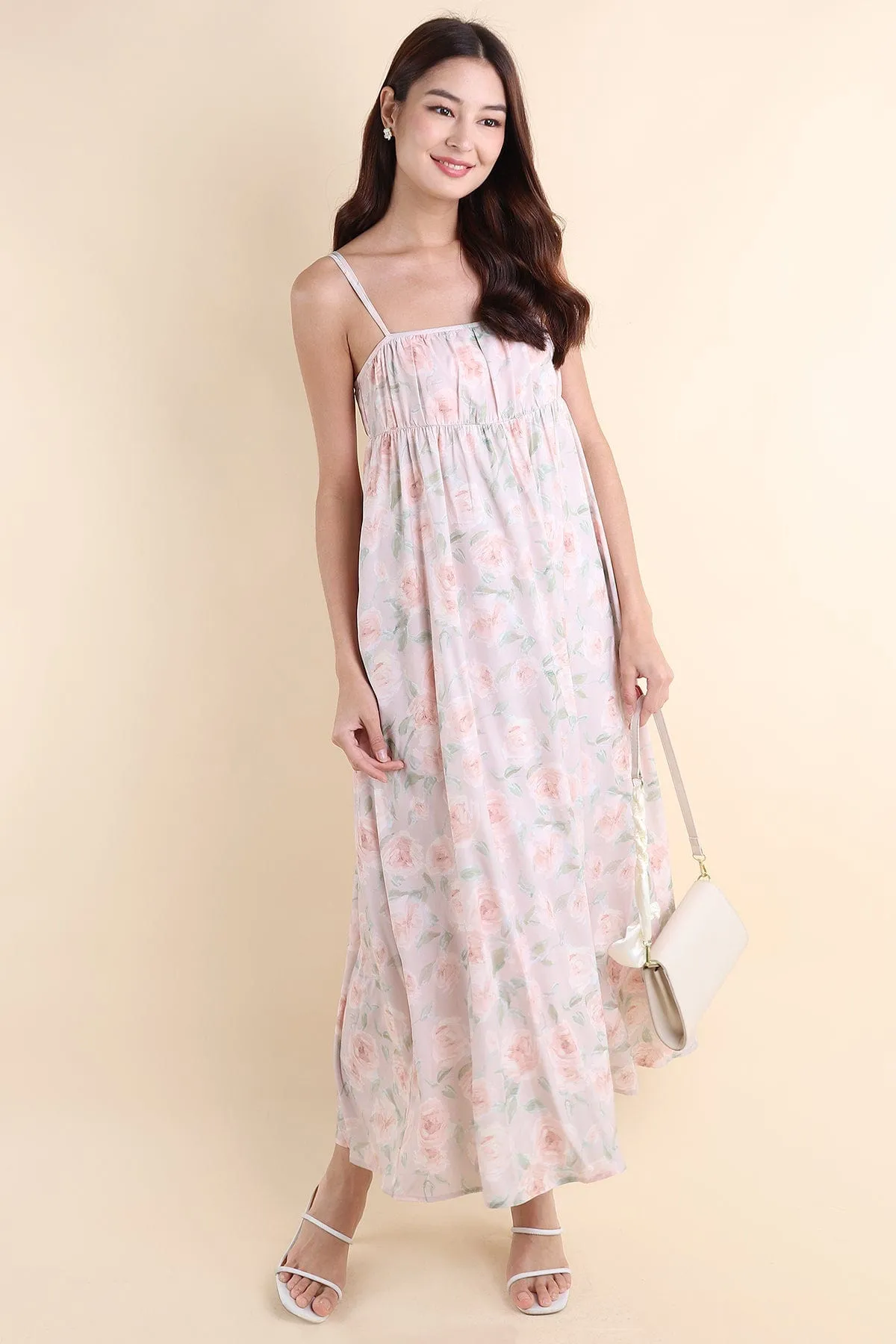 EVERLEIGH FLORAL MAXI IN PINK