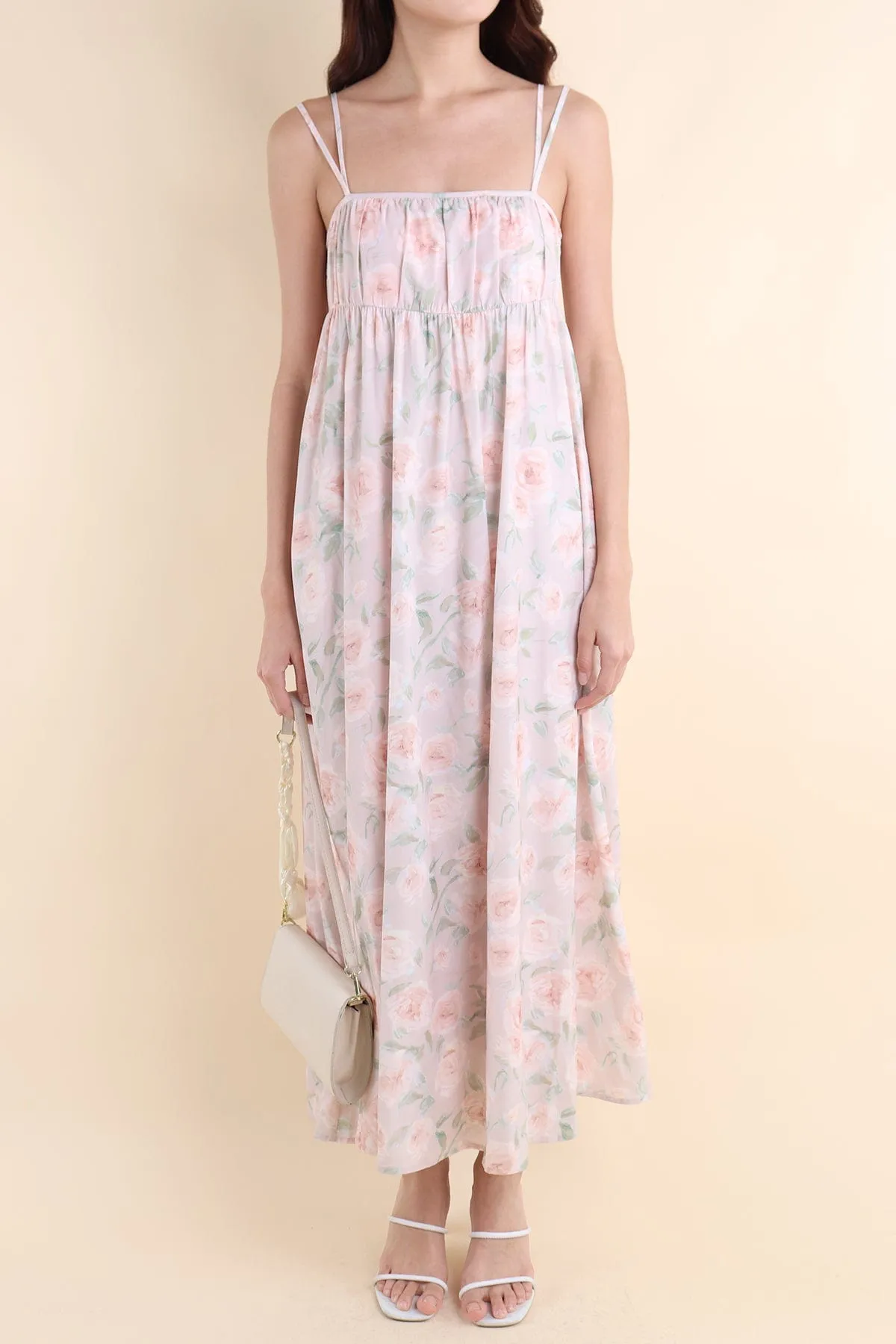 EVERLEIGH FLORAL MAXI IN PINK