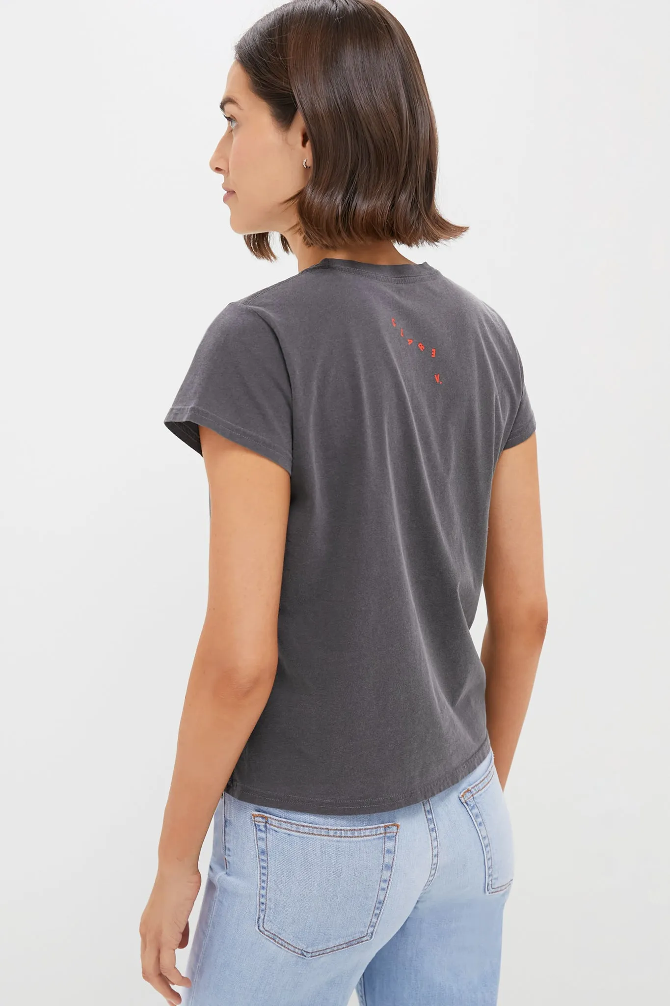 Faded Black Oui Classic Tee