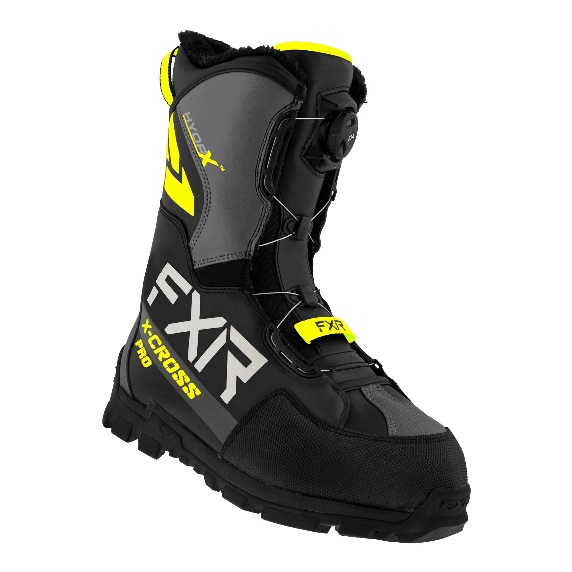 FXR X-Cross Pro BOA Snowmobile Boots Black/Hi-Vis