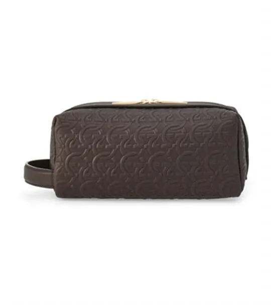 Gancini Dopp Kit Black Moorish Coffee