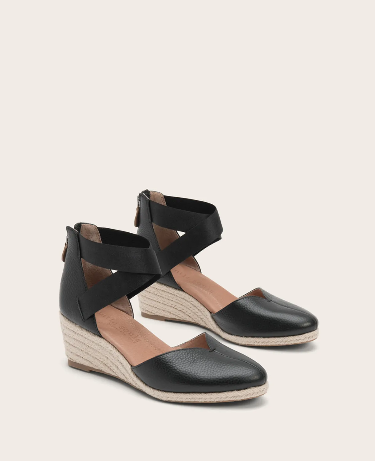 GENTLE SOULS - Orya Leather Espadrille Wedge