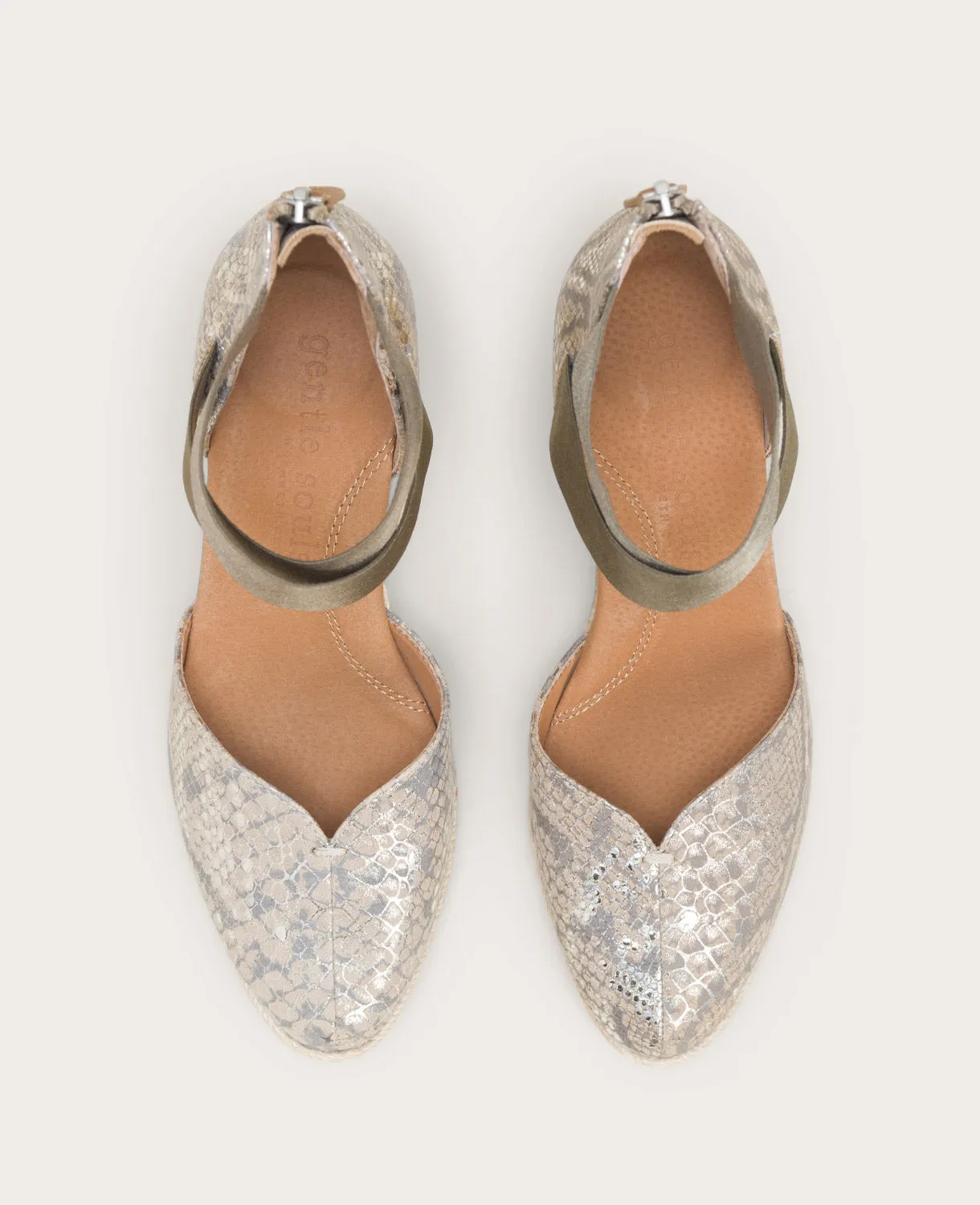 GENTLE SOULS - Orya Leather Espadrille Wedge