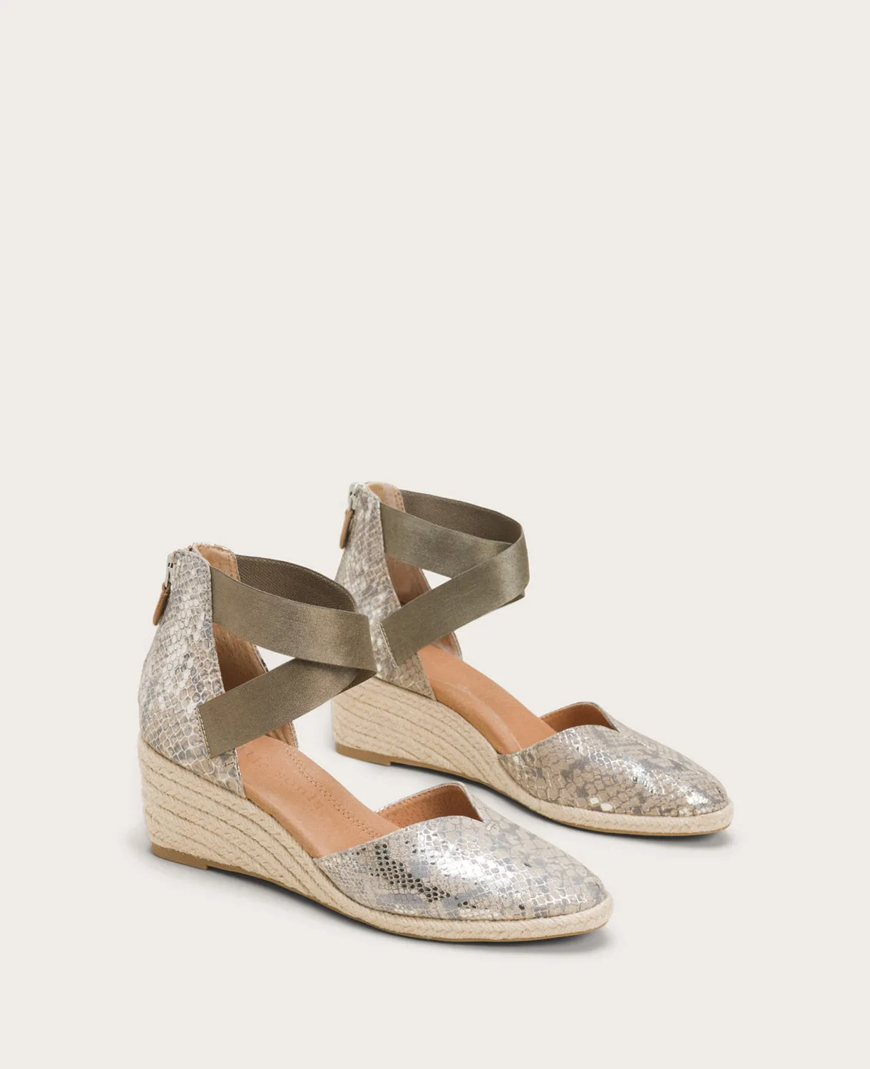 GENTLE SOULS - Orya Leather Espadrille Wedge