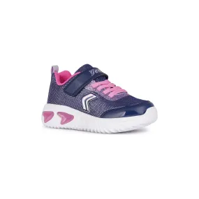 Geox Girls Trainer J Assister J45E9A Navy/Fuchsia