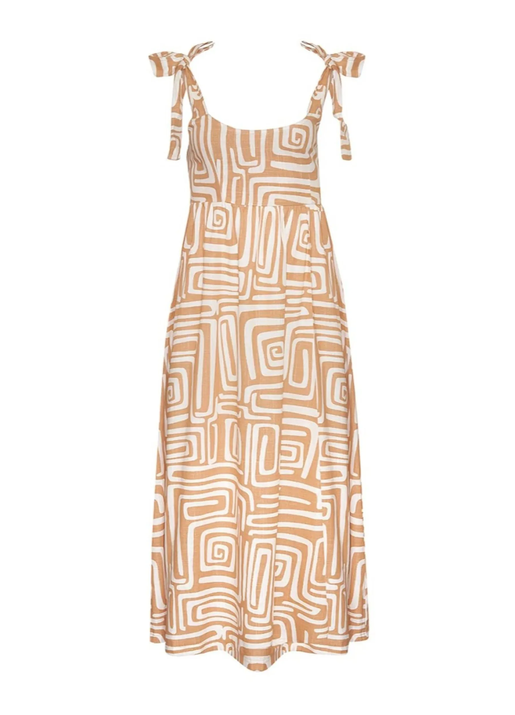 Girl and the Sun - Strappy Capella Midi Dress - Terraza Print