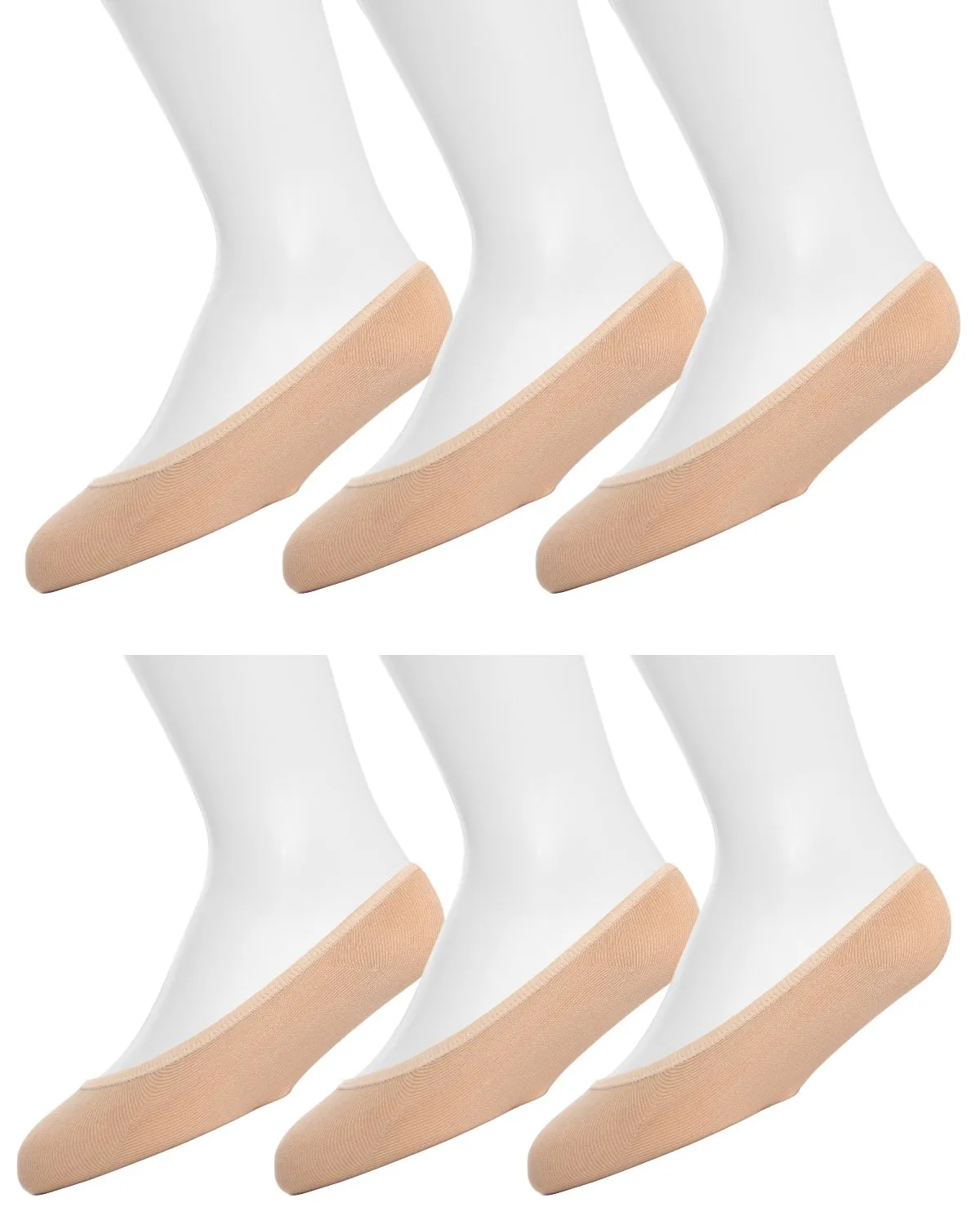 Girls Microfiber Liner Socks 6-Pack