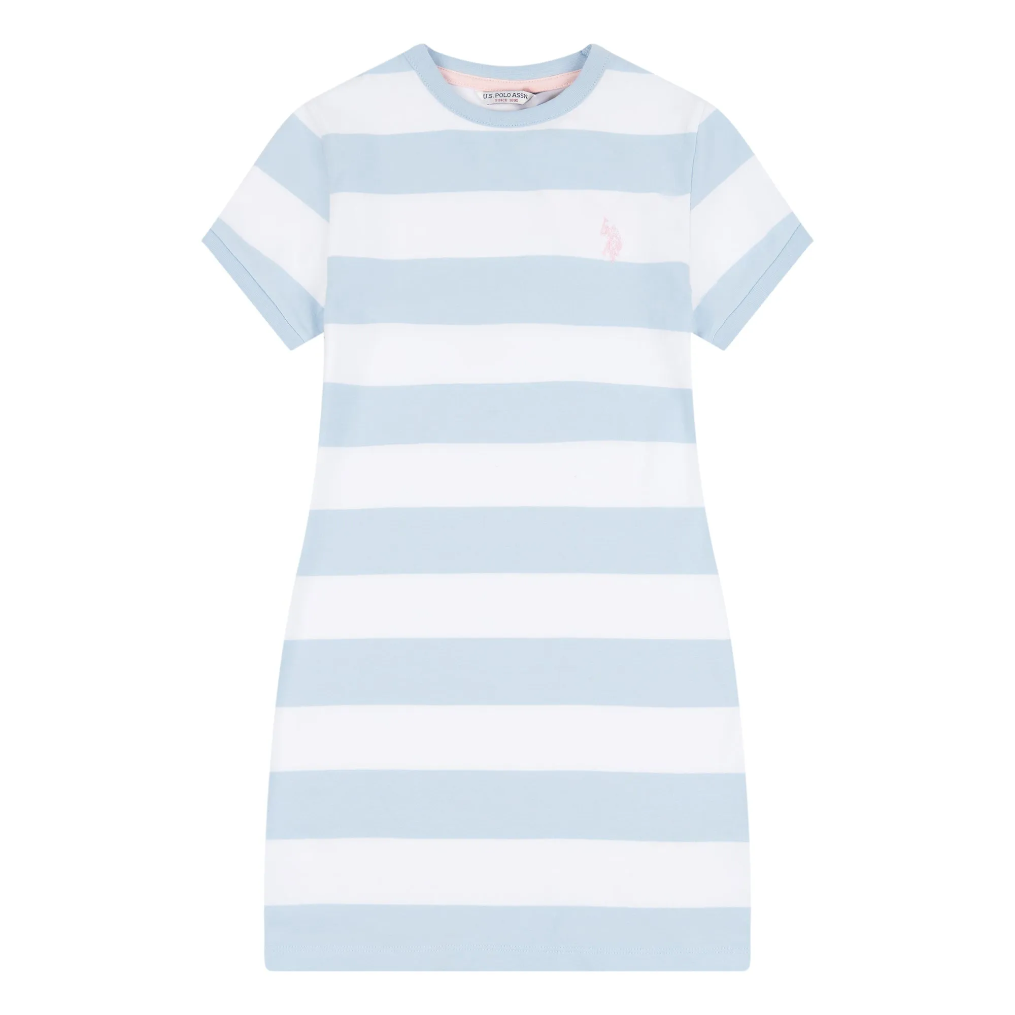 Girls Striped T-Shirt Dress in Windsurfer