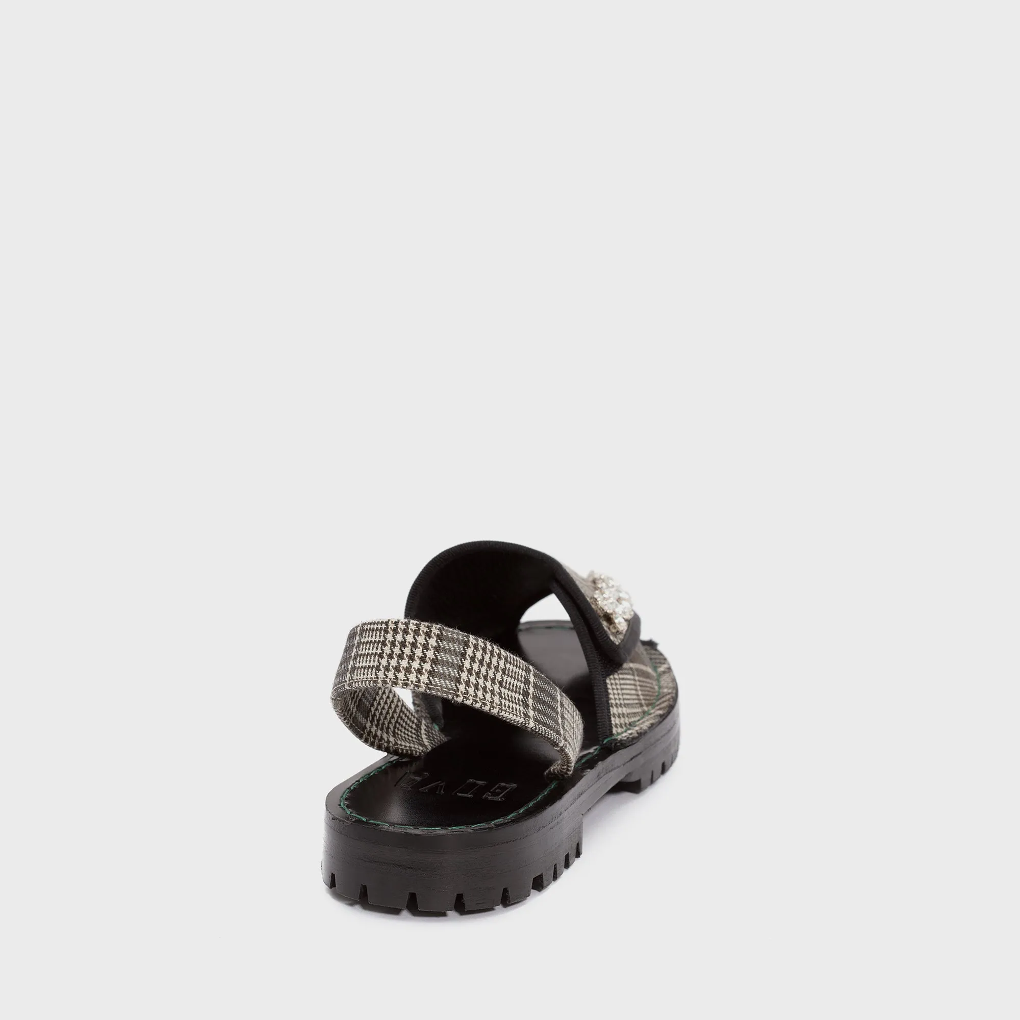 GOYA Velcro Crystal Check Sandals