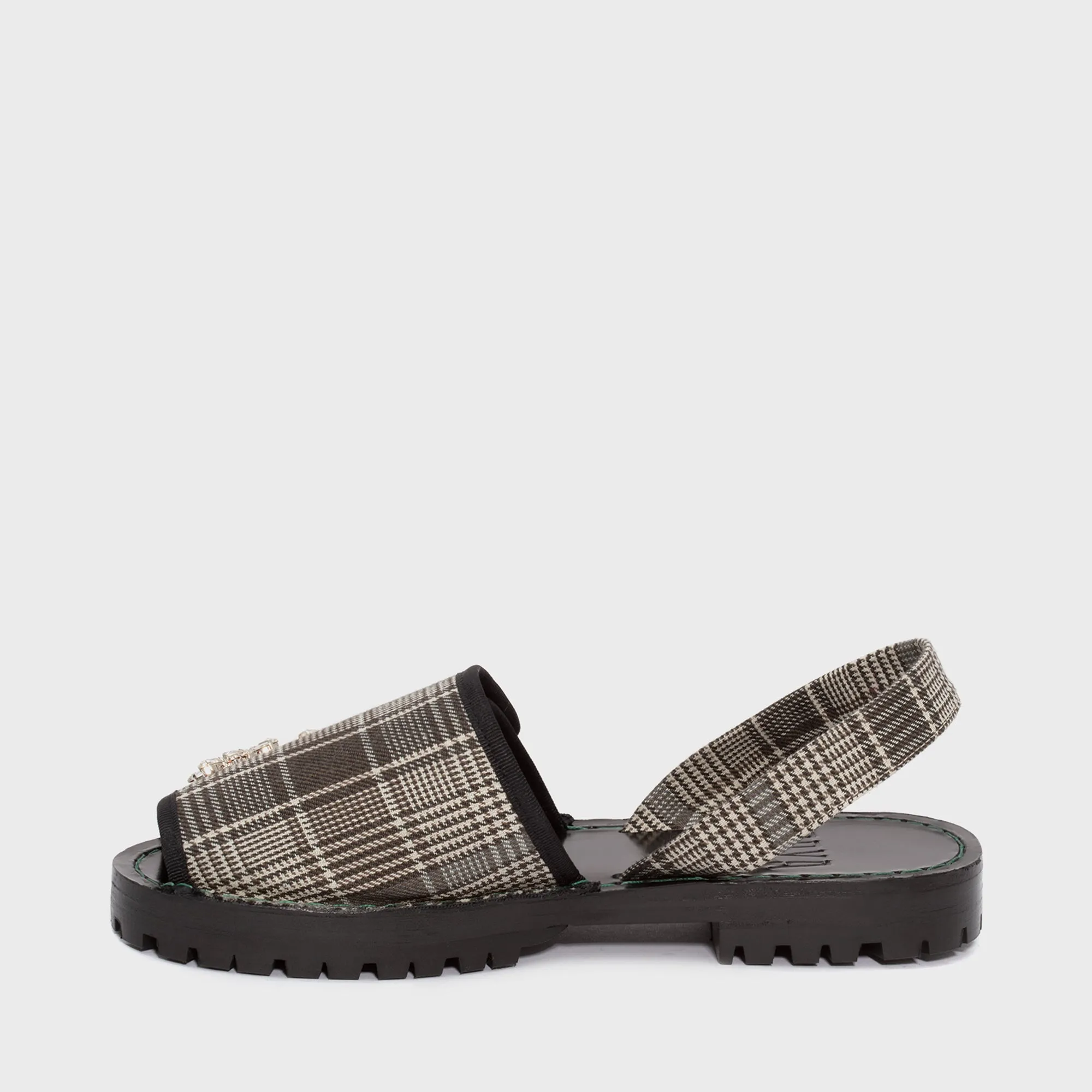 GOYA Velcro Crystal Check Sandals